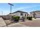 Street view of a single-story home featuring manicured landscaping and a red brick street at 6108 S Wilson Dr, Chandler, AZ 85249