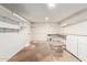 Unfinished basement offering ample storage space with open shelving at 6733 N 49Th Ave, Glendale, AZ 85301