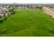 Well-manicured golf course with vibrant green fairways and a single palm tree, offering an inviting playing field at 8037 E Navarro Ave, Mesa, AZ 85209