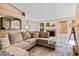 Living room with fireplace, and view to front entry at 8335 W Pershing Ave, Peoria, AZ 85381