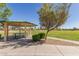 Community pavilion with a shaded picnic area, perfect for Gathering gatherings and outdoor relaxation at 852 E Mountain View Rd # 18, San Tan Valley, AZ 85143
