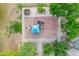 Aerial view of a playground with shade, benches, and colorful play structures at 4615 E Calistoga Dr, Gilbert, AZ 85297