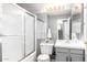 Clean bathroom featuring a shower, vanity, and well-lit mirror at 1633 E Lakeside Dr # 48, Gilbert, AZ 85234
