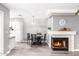 Cozy dining area with a fireplace, perfect for intimate gatherings and meals at 1633 E Lakeside Dr # 48, Gilbert, AZ 85234
