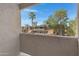 A private balcony view with community landscaping at 1645 W Baseline Rd # 2125, Mesa, AZ 85202