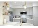 Contemporary kitchen featuring stainless steel appliances, modern cabinetry, and quartz countertops at 1701 E Colter St # 488, Phoenix, AZ 85016