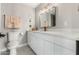 Modern bathroom vanity with countertop space, great mirror, and stylish fixtures at 1920 N Cavalier Dr, Tempe, AZ 85288