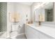 Clean bathroom with a modern vanity and shower at 1920 N Cavalier Dr, Tempe, AZ 85288