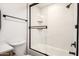 Modern bathroom features tile surround shower, glass door, and modern fixtures at 2345 E Isabella Ave, Mesa, AZ 85204