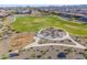 Overhead shot of a community park showcasing picnic and play areas for residents at 25725 S 230Th St, Queen Creek, AZ 85142