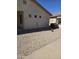 Side yard of home with desert landscaping, featuring gravel and cacti at 3454 E Bellerive Pl, Chandler, AZ 85249