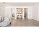 View of the living room leading to the kitchen and dining area featuring an open layout at 3756 E Waite Ln, Gilbert, AZ 85295