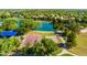 Beautiful view of the basketball court, volleyball court, walking path and the surrounding lake at 4024 E Maplewood St, Gilbert, AZ 85297