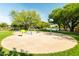 Community splash pad with colorful water features for to enjoy outdoor water play at 4024 E Maplewood St, Gilbert, AZ 85297
