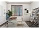 Bright home office with modern decor, desk, and natural light at 4494 E Reins Rd, Gilbert, AZ 85297