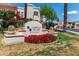 A photo of the Cabrillo Square community sign surrounded by lush landscaping at 7800 E Lincoln Dr # 2092, Scottsdale, AZ 85250