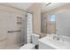 Updated bathroom with walk-in shower and modern fixtures at 2305 E Glade Ave, Mesa, AZ 85204