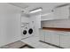 Well-lit laundry area with modern appliances and ample storage at 2305 E Glade Ave, Mesa, AZ 85204