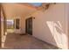 Covered patio with sliding glass doors and a view of the surrounding area at 2509 N Cheri Lynn Dr, Chandler, AZ 85225
