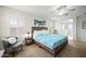 Charming main bedroom boasts plantation shutters, and calming decor for a serene and relaxing atmosphere at 3671 E Kingbird Pl, Chandler, AZ 85286