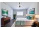 Calming bedroom with neutral walls, a ceiling fan, and soothing decor creating a relaxing atmosphere at 902 W Saragosa St, Chandler, AZ 85225