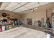 Spacious garage with built-in cabinets and ample storage space at 1019 N Tambor Cir, Mesa, AZ 85207