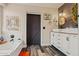 This bathroom offers a soaking tub and double sinks at 21033 N Alexis Ave, Maricopa, AZ 85138