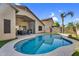 Backyard pool and covered patio perfect for outdoor living at 32881 N Hidden Canyon Dr, San Tan Valley, AZ 85144