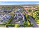 Panoramic aerial view of the property highlighting its lush landscaping, pool, and desirable neighborhood location at 3981 E Runaway Bay Pl, Queen Creek, AZ 85142