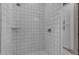 A modern shower featuring clean tiling and stylish fixtures at 3981 E Runaway Bay Pl, Queen Creek, AZ 85142