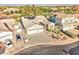 Attractive home with solar panels, desert landscaping, and a three-car garage at 329 S Marin Dr, Gilbert, AZ 85296