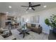 Open-concept living space with modern décor and seamless flow at 6502 E Rustic Dr, Mesa, AZ 85215