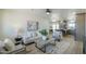 Bright and airy living room with stylish furniture, neutral tones, and an open concept design at 6502 E Rustic Dr, Mesa, AZ 85215