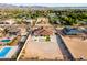 Aerial showing large property in neighborhood with community at 16368 W Watkins St, Goodyear, AZ 85338