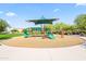 Community playground with slides, climbing structures, and shade covering at 18129 N 65Th Pl, Phoenix, AZ 85054