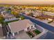 Aerial view of landscaped home with clean lines, spacious garage, and modern design at 2178 E La Jolla Dr, Tempe, AZ 85282