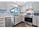 Kitchen featuring stainless steel appliances, granite countertops, and updated cabinetry at 1210 W Stottler Dr, Chandler, AZ 85224