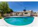 Backyard features a refreshing pool that is ready for you to jump in and cool off this summer at 1313 N 71St St, Scottsdale, AZ 85257