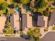 A residential neighborhood with backyard pools and well-maintained landscaping, offering a suburban oasis at 1463 W Mead Dr, Chandler, AZ 85248