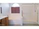 Bathroom featuring a soaking tub and separate shower at 1463 W Mead Dr, Chandler, AZ 85248