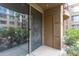 Cozy patio view with privacy and a sliding glass door entry at 1701 E Colter St # 151, Phoenix, AZ 85016