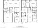 Detailed floor plan showcasing the layout of this two-story home with kitchen, living spaces, and bedrooms at 22499 E Mewes Rd, Queen Creek, AZ 85142