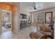 Bedroom area with daybed, decor, and open flow to the rest of the home at 2911 W Keim Dr, Phoenix, AZ 85017