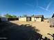 Large backyard with storage and block wall fence at 3806 N 80Th Dr, Phoenix, AZ 85033
