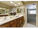 Bright bathroom with double sinks and a spacious vanity at 4202 E Broadway Rd # 40, Mesa, AZ 85206