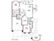 Detailed floor plan showcasing the layout of the house, including room dimensions at 4202 E Broadway Rd # 40, Mesa, AZ 85206