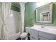 Cozy bathroom with a shower-tub combo and a modern sink vanity at 4336 E Mesquite St, Gilbert, AZ 85296