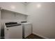 Well-lit laundry room with modern appliances and ample shelving at 4336 E Mesquite St, Gilbert, AZ 85296
