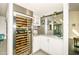Wine cellar with plenty of storage and a built-in refrigerator to keep your favorite wines chilled at 7646 E Miami Rd, Scottsdale, AZ 85258