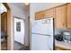 The kitchen features updated cabinets and modern appliances for convenient meal prep at 111 S Greenfield Rd # 611, Mesa, AZ 85206
